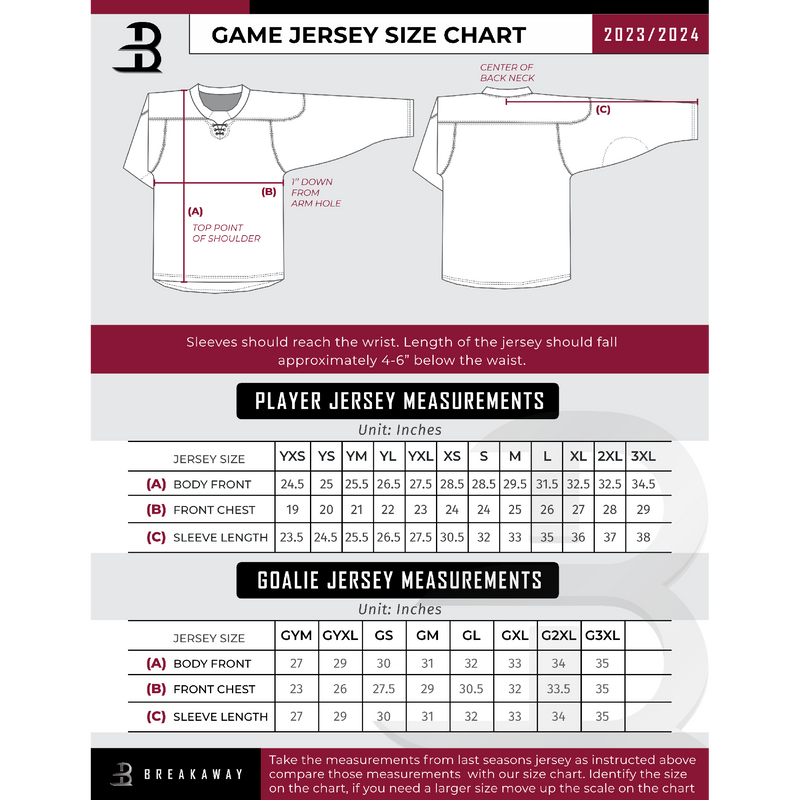 Carolina Thunder Youth Goalie Sublimated Jersey