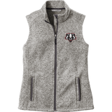 Scary Badgers Ladies Sweater Fleece Vest