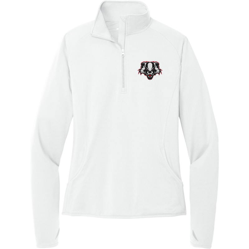 Scary Badgers Ladies Sport-Wick Stretch 1/4-Zip Pullover