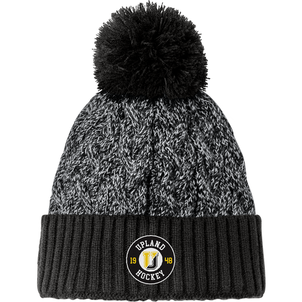 Upland Hockey New Era Marled Knit Pom Beanie