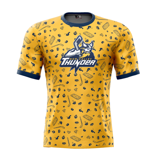 Mon Valley Thunder Youth Sublimated Pattern Tee